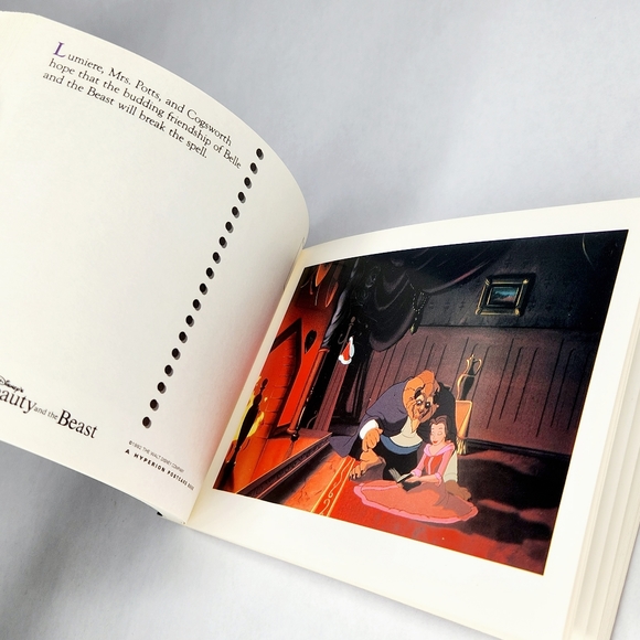 1991 Disney's Beauty and the Beast Postcard Book Rare Vintage 90s - Picture 3 of 3